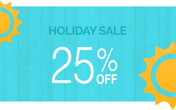 Holiday Sale 25% off