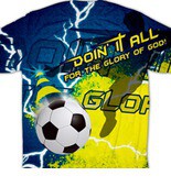 Doing It All Soccer Graphic Poly T-Shirt