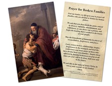 Prayer for Broken Families Holy Card