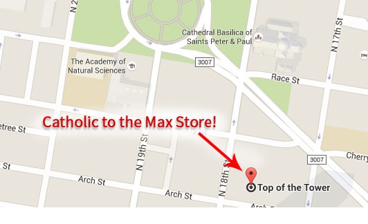 Catholic to the Max store in Philly map