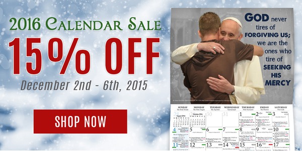 2016 Calendar Sale 15% OFF December 2nd - 6th, 2015 SHOP NOW