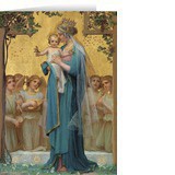 Madonna and Child Christmas card set image