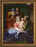 Holy Family Gold Framed art image