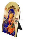 The Virgin of Passion arched desk plaque image