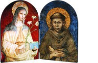 Saint Francis and Saint Clare diptych image