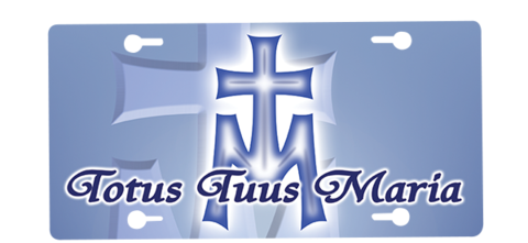 Totus Tuus Maria License plate