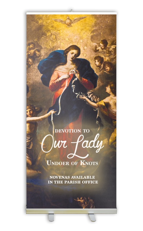 our lady undoer of knots banner