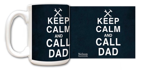 Keep Calm and Call Dad mug