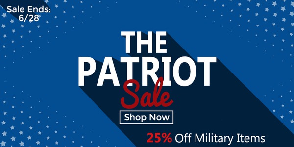 The Patriot Sale 25% off military and Patriot items