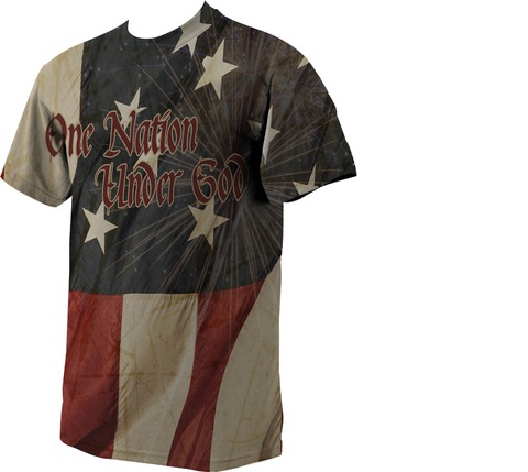 One Nation under God full color t-shirt