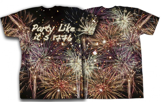 Party Like it is 1776 Graphic Poly T shirt
