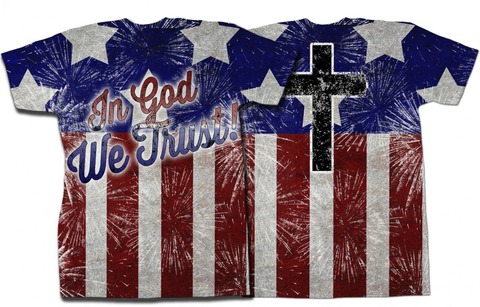 God bless America Full Graphic T