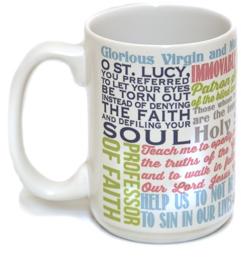 St. Lucy mug back
