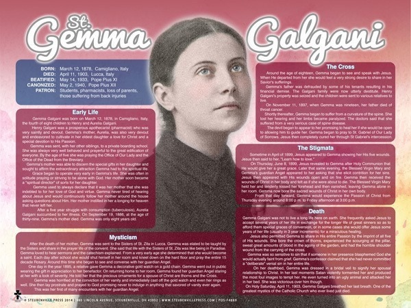 St. Gemma Poster explained