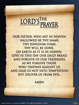 The Lords Prayer Poster