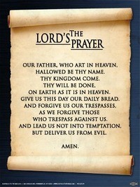 the lords prayer poster