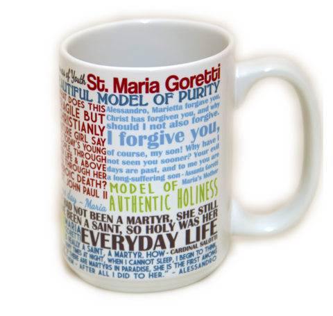 St. Maria goretti quote mug
