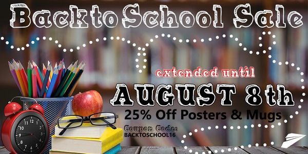 Back to School Sale Extended until August 8th