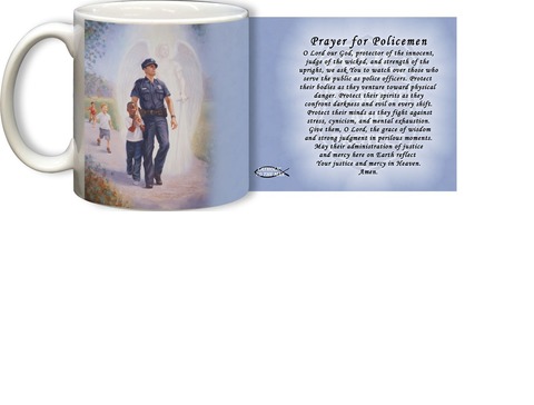 Prayer for Policemen mug