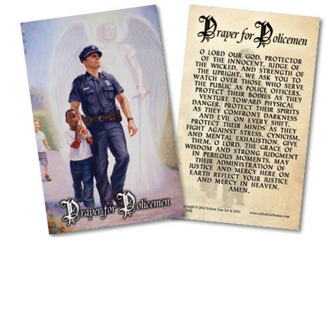 Policeman Holy Cards