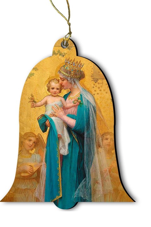 Madonna and Child by Enric M. Vidal Wood Ornament