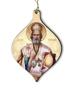 St. Nicholas Wood Ornament