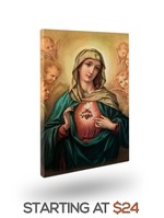 Immaculate heart of Mary canvas