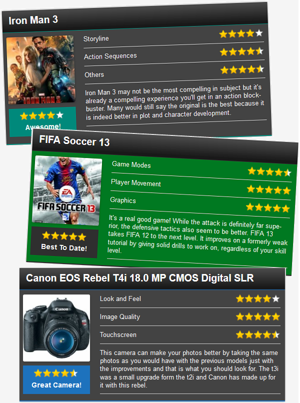 Enable images to see these beautiful review boxes