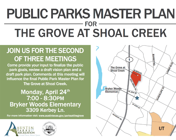 Public Parks Master Plan Flyer