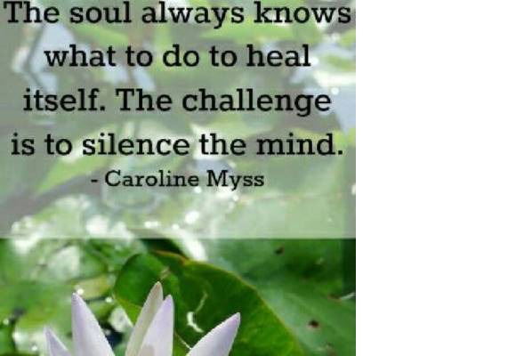 The soul always knows...