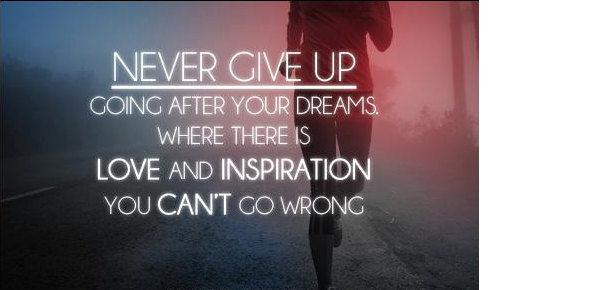 quote never give up