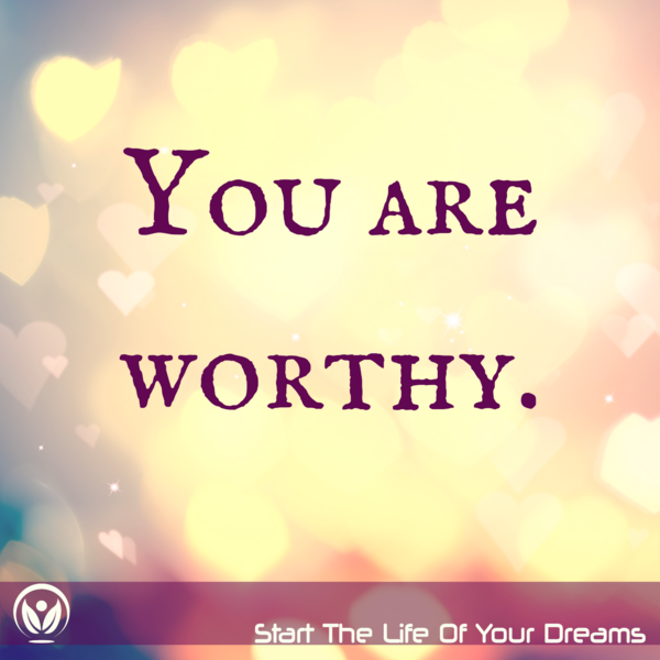 You are worthy. Click download images to see the image.