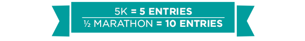 5K Marathon = 10 Entries in the Walkway Fitness Challenge