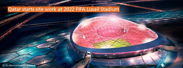 Qatar starts site work at 2022 FIFA Lusail Stadium