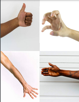 Graded motor imagery flashcards in step 1 - Left-right discrimination. Use these body image for your patient's OT home exercise program | OTflourish.com