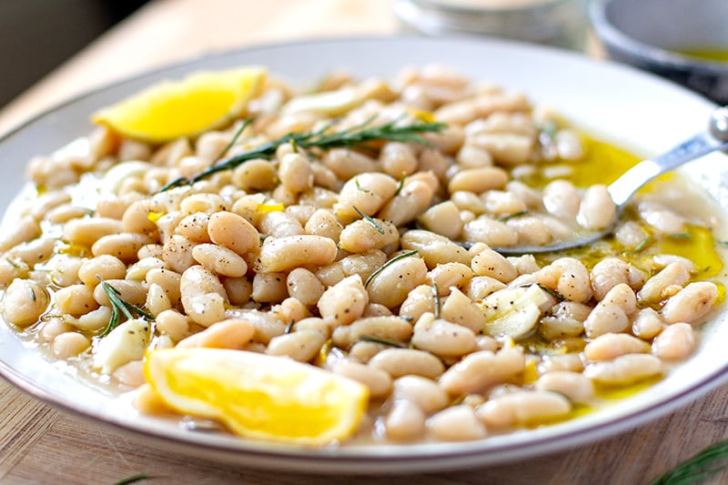 Italian Rosemary & Garlic White Beans