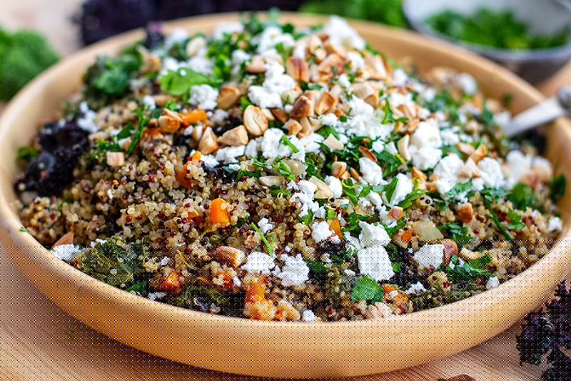INSTANT POT KALE & QUINOA PILAF