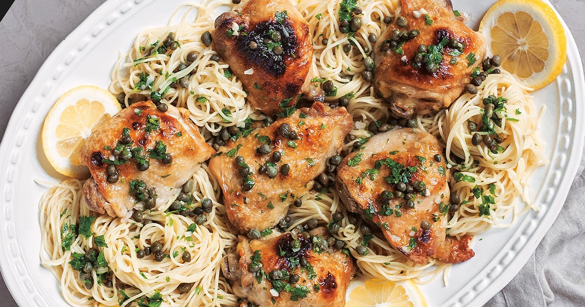INSTANT POT CHICKEN PICCATA WITH LEMON & CAPERS 