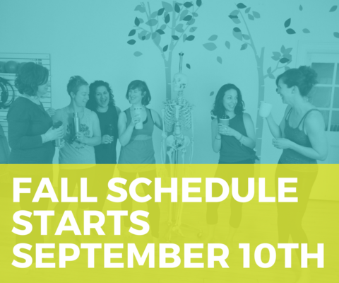Fall Schedule starts September 10th.