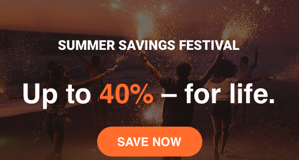 Summer savings festival at GetResponse. 