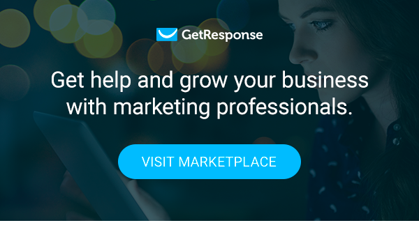 Visit the GetResponse Marketplace