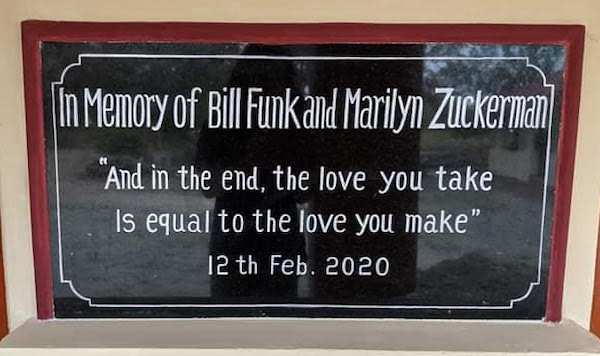 dedication sign