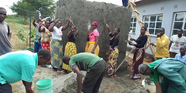 water catchment tank