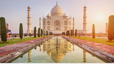 Taj Mahal illustrates an article written about India
